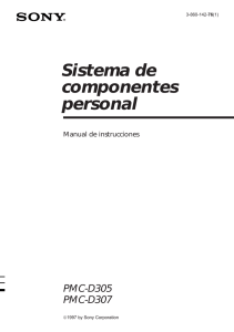 Sistema de componentes personal PMC-D305