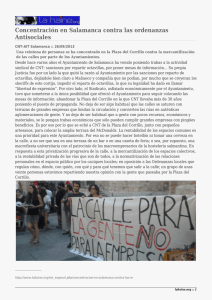 Concentración en Salamanca contra las ordenanzas Antisociales