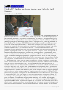 México DF: Inician huelga de hambre por Malcolm Latif Shabazz