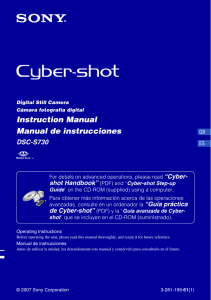 Instruction Manual Manual de instrucciones DSC-S730 “Cyber-