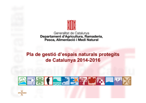 Pla de gestió dels espais naturals protegits de Catalunya 2014-2016