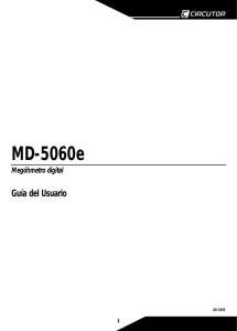 MD-5060e Guía del Usuario Megóhmetro digital 3