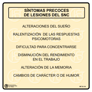 Nueva ventana:Síntomas precoces de lesiones del snc (pdf, 20 Kbytes)