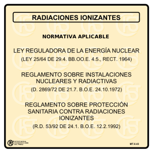 Nueva ventana:Radiaciones ionizantes (V) (pdf, 24 Kbytes)