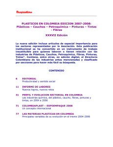 PLASTICOS EN COLOMBIA EDICION 2007-2008: - Fibras
