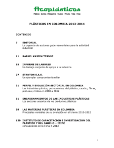 PLÁSTICOS EN COLOMBIA 2013-2014