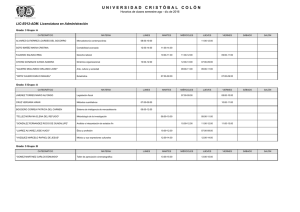 U N I V E R S I D A... LIC-E012-ADM. Licenciatura en Administración Grado: 3 Grupo: A