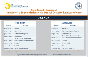 Agenda Encuentro RLIE 2014