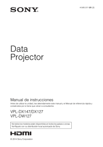 Data Projector Manual de instrucciones