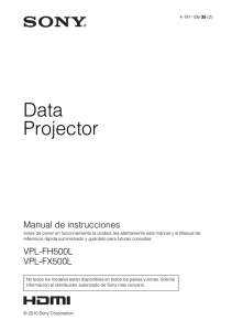 Data Projector Manual de instrucciones
