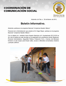 Atotonilco participa en el programa Nacional Limpiemos Nuestro México