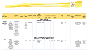 V.-  LOS TRÁMITES Y SERVICIOS QUE OFRECEN TOMO II