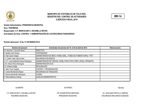 registro de actividades 2a quincena abril 2014 tesoreria