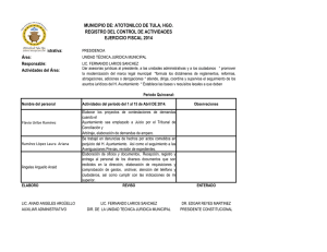 registro de actividades 1a quincena abril 2014 unidad tec