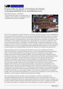 El genocidio de Iguala: Terrorismo de Estado, corresponsabilidad de la socialdemocracia