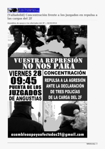 [Valladolid] Concentración frente a los juzgados en repulsa a