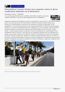 Intersindical Canaria inician una campaña contra la duras