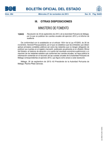 Boletín Oficial del Estado del pasado 27 de noviembre