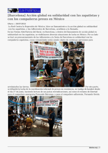 [Barcelona] Acción global en solidaridad con lxs zapatistas y