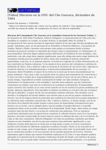 [Vídeo] Discurso en la ONU del Che Guevara, diciembre de 1964