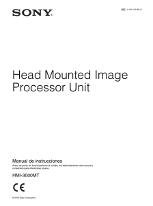 Head Mounted Image Processor Unit Manual de instrucciones