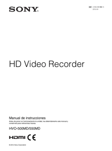 HD Video Recorder Manual de instrucciones