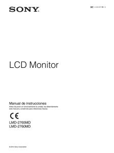 LCD Monitor Manual de instrucciones
