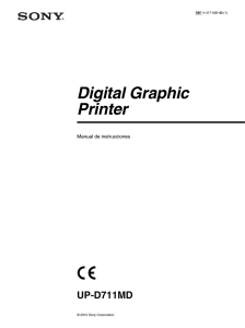Digital Graphic Printer UP-D711MD Manual de instrucciones