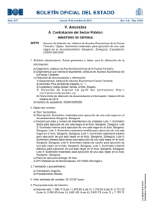 BOLETÍN OFICIAL DEL ESTADO V. Anuncios A. Contratación del Sector Público 30779