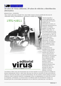 20 años de Virus editorial, 20 años de edición y... alternativa