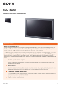 LMD-232W Monitor LCD panorámico y multiformato de 23&#34;