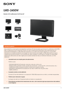 LMD-2450W Monitor LCD multiformato Full HD de 24&#34;
