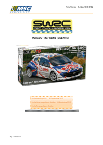 Ficha Técnica 1-24 A4.Peugeot 207 S2000 SuperWRC