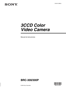 3CCD Color Video Camera BRC-300/300P Manual de instrucciones
