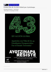 [Chile] Día de Acción Global por Ayotzinapa _______________ LaFugaCoordinadora :: 25/07/2015
