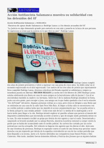 Acción Antifascista Salamanca muestra su solidaridad con los detenidos del 4F