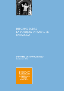 Informe sobre la Pobresa Infantil