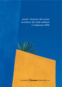 estudi i directori del sector econòmic del medi ambient a Catalunya 2006