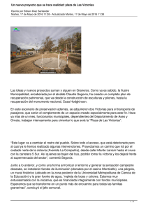 Un nuevo proyecto que se hace realidad: plaza de Las...
