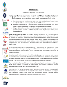 20141007 NP Colegios profesionales y pacientes exigen a Humala otorgue LC a Atazanavir.pdf