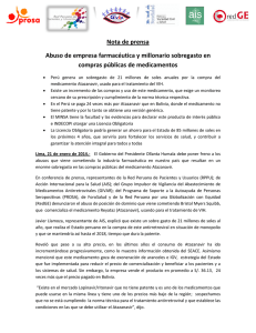 20140121 NP ABUSOS DE FARMACEUTICAS Y GASTOS EXCESIVOS PONEN EN RIESGO ACCESO A MEDICAMENTOS.pdf