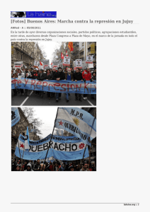 [Fotos] Buenos Aires: Marcha contra la represión en Jujuy