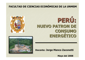 Perú: Nuevo patrón de consumo energético (presentación en power point)