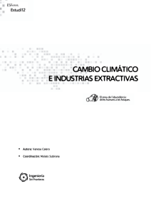 CAMBIO CLIMÁTICO E INDUSTRIAS EXTRACTIVAS Estudi12 ESFeres