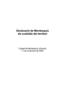 Declaració de Montesquiu de custòdia del territori