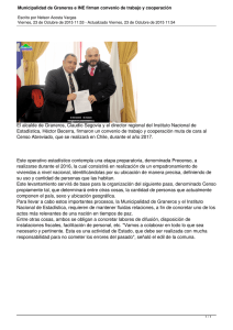 Municipalidad de Graneros e INE firman convenio de trabajo y...