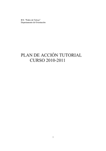 PLAN DE ACCIÓN TUTORIAL CURSO 2010-2011