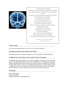 &ldquo;La pr&agrave;ctica del Kundalini Ioga i el cam&iacute; cap a la consci&egrave;ncia emp&agrave;tica &rdquo;
