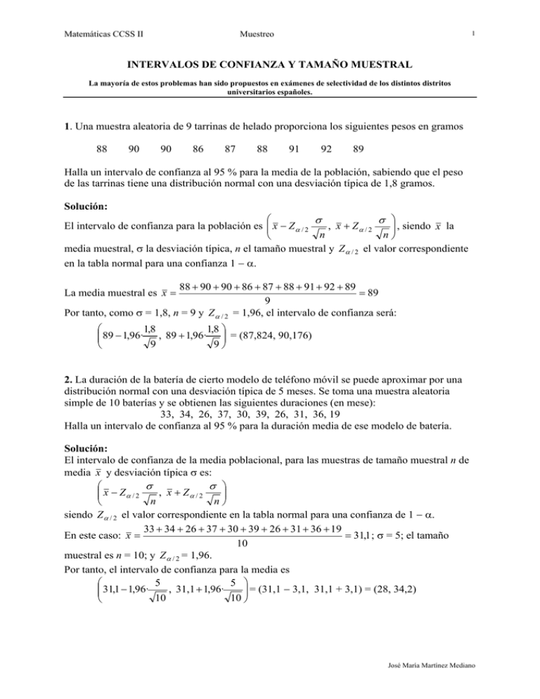 Intervalos De Confianza: Ejer_resueltos