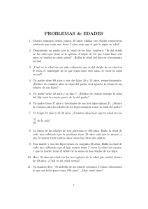 Problemas para resolver con ecuaciones.